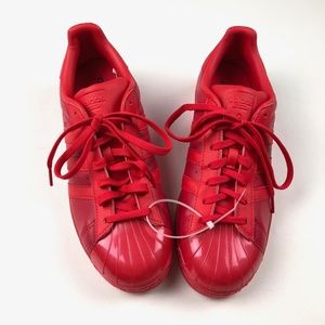 Adidas Red Superstar Glossy Toe Sneaker Size 9.5 NWT Adidas Red Superstar Glossy Toe Sneaker Size 9.5 NWT